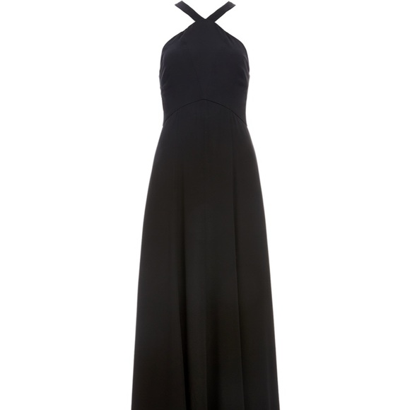 Fame and partners red high neck gown - Picture 5 of 5